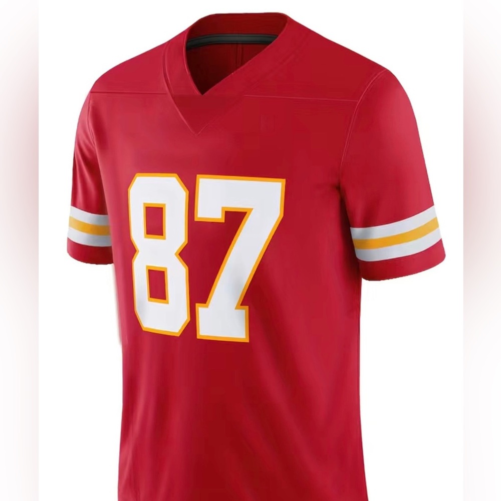 KC Chiefs #87 KELCE jersey new. Beautiful stitching. 1 XL, Large, Medium,Small